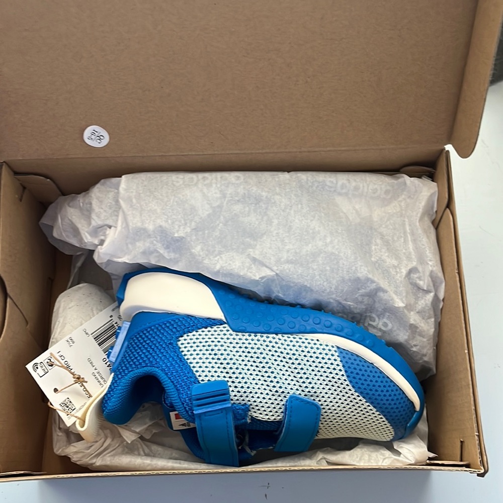 New in box toddler Adidas Lego sneakers